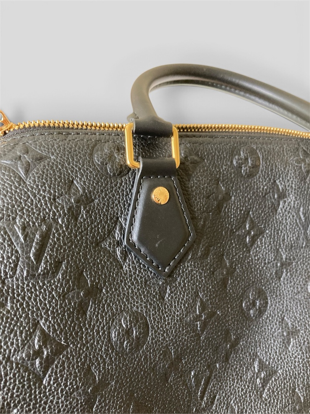 Black logo soft speedy monogram bag - Picture 5 of 16